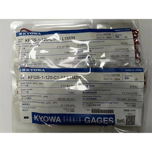 日本KYOWA配件耗材應變片KFGS-30-120-C1-16 L30C2S