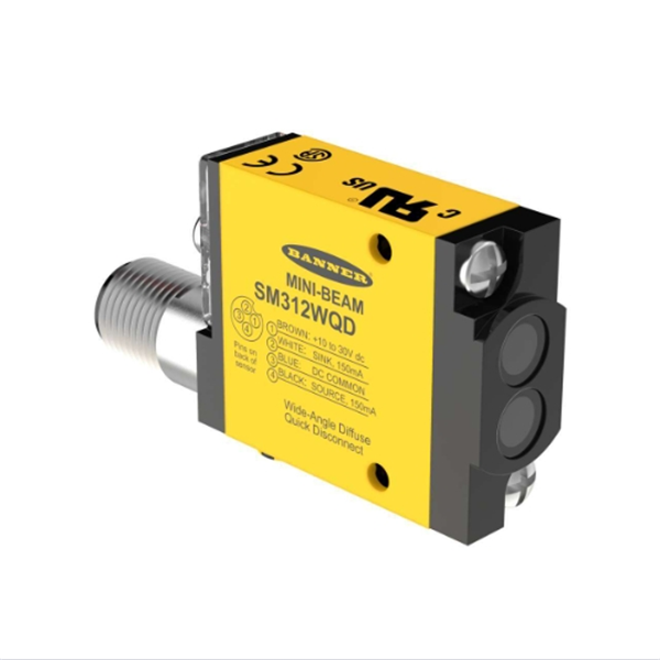 BANNER邦納美國(guó)MINI-BEAM系列光電傳感器  SM312CVMHSQD