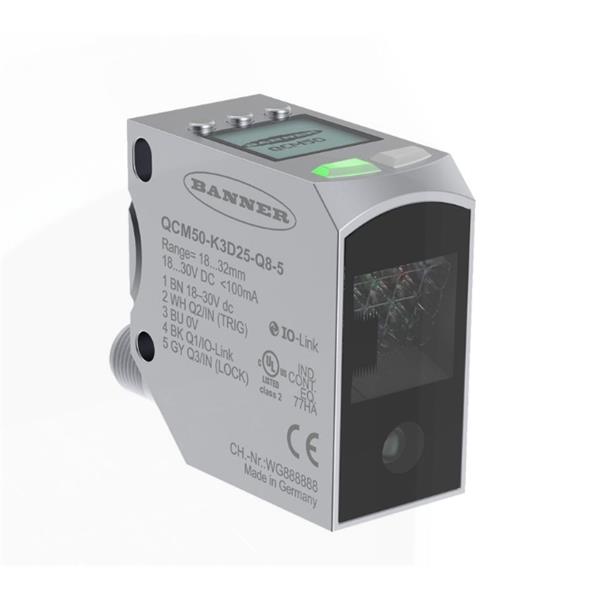 BANNER邦納美國QCM50 系列顏色傳感器 QCM50-K1D40-Q8-4