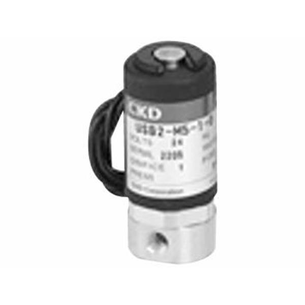 CKD喜開理多種流體小型直動式2通電磁閥USB2-M5-2-L-DC24V