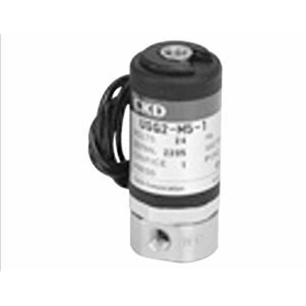 CKD喜開理多種流體小型直動式2通電磁閥USG2-M5-1-DC12V